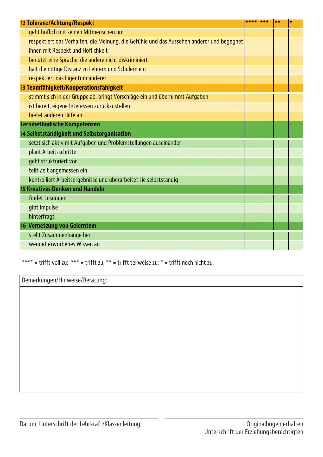 Entwicklungsbogen Seite 3
